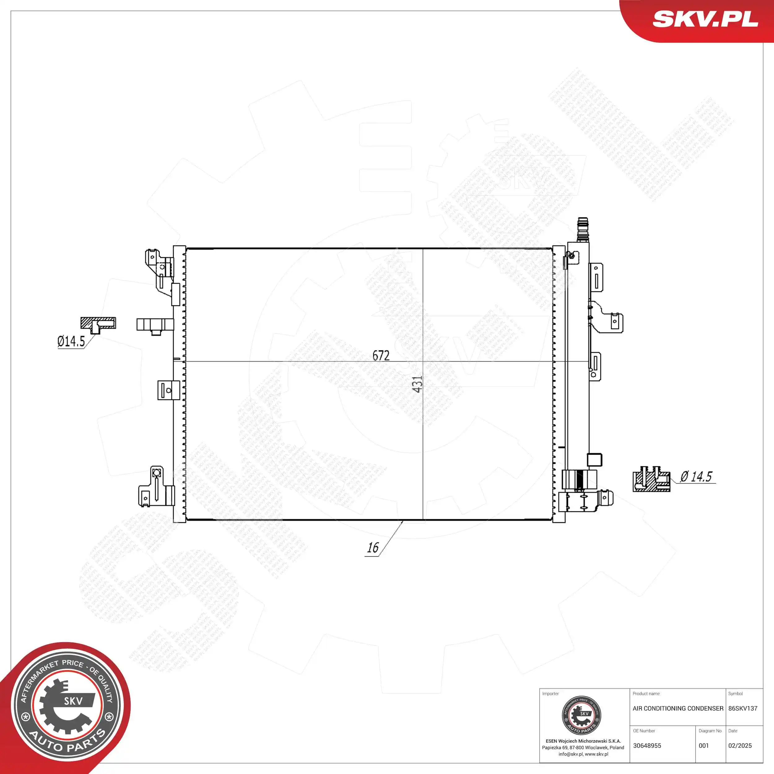 Condenser, air conditioning